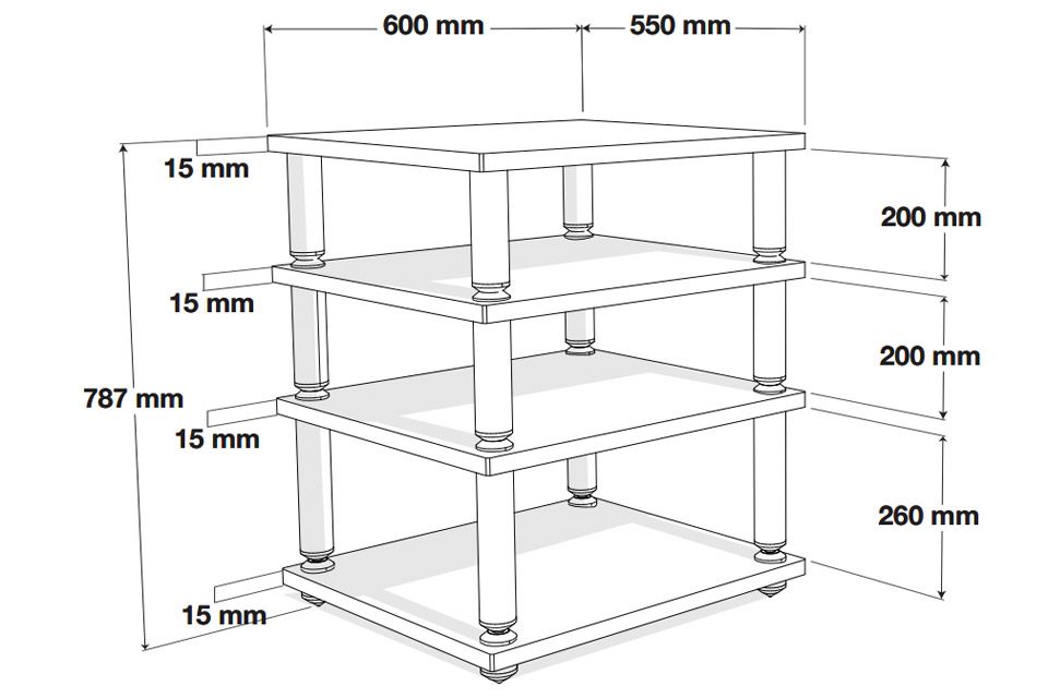 Norstone - Nordtone Stabbl Hifi Rack (Black) - 3 Norstone - Nordtone Stabbl Hifi Rack (Black) - 3