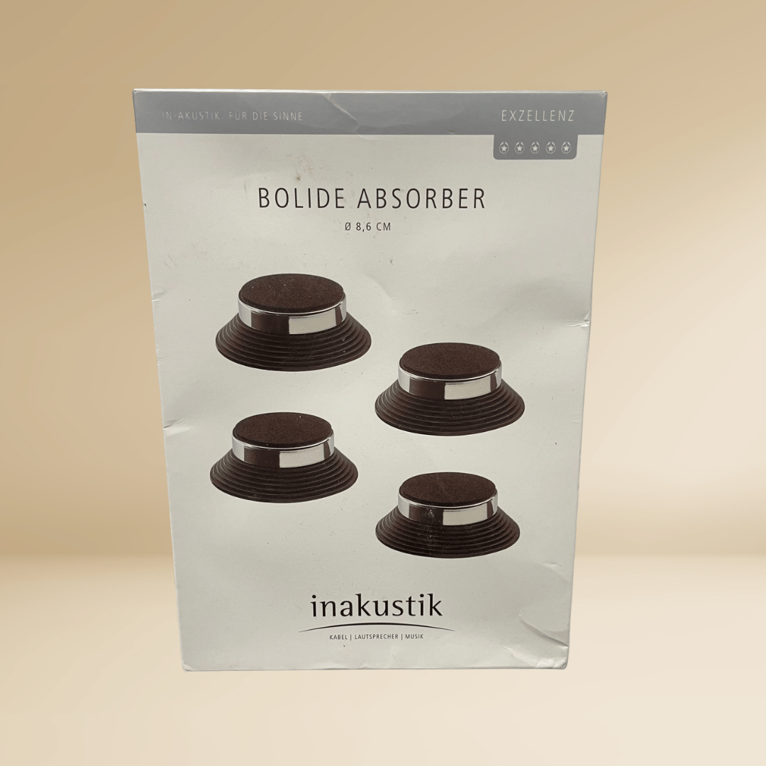 Inakustik - Inakustik Bolide Absorber Set of 4 Chrome Black ( 2 Packs)