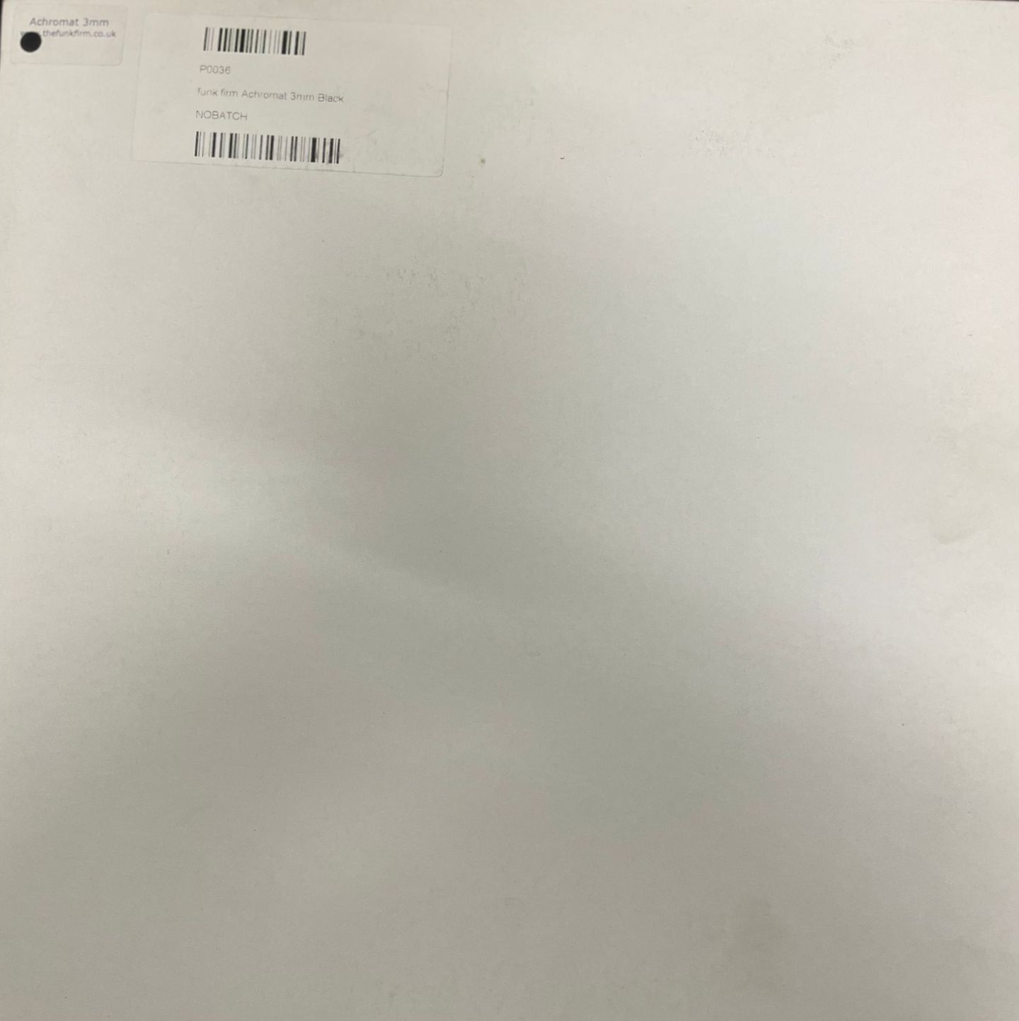 Funkfirm - Funkfirm Achromat Platter Mat 3mm Black - 2 Funkfirm - Funkfirm Achromat Platter Mat 3mm Black - 2