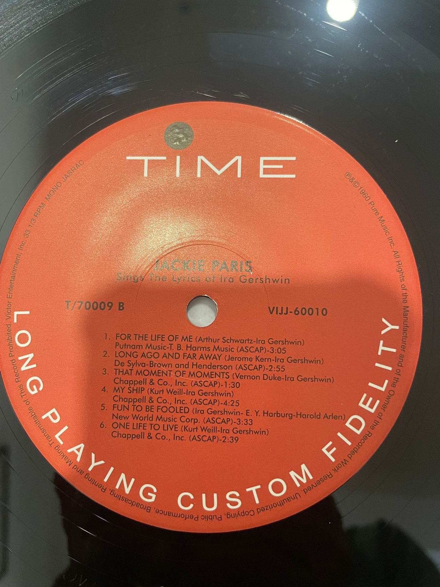 Jackie Paris - Sings The Lyrics Of Ira Gershwin | Time Records (VIJJ-60010) - 4
