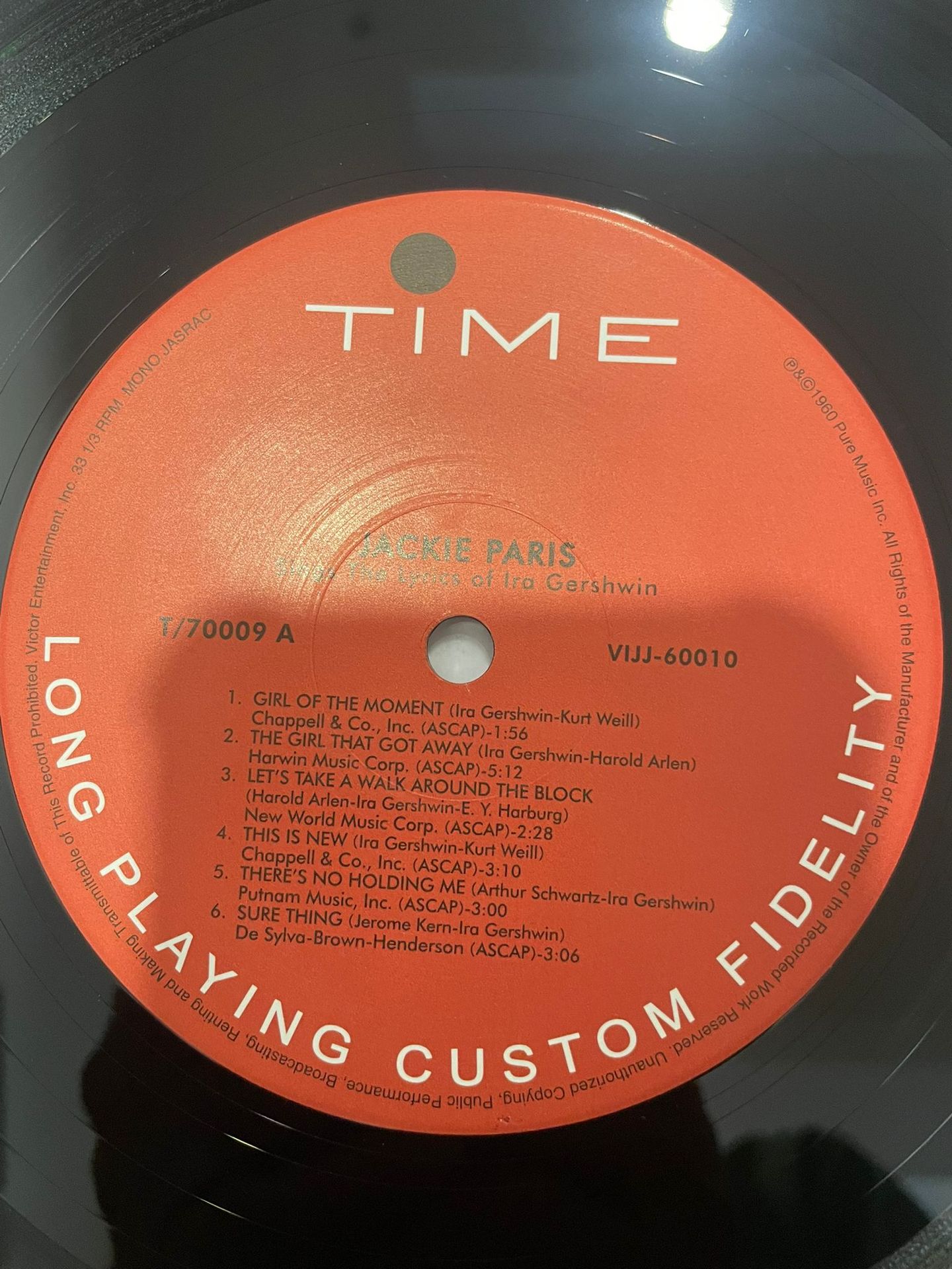 Jackie Paris - Sings The Lyrics Of Ira Gershwin | Time Records (VIJJ-60010) - 5