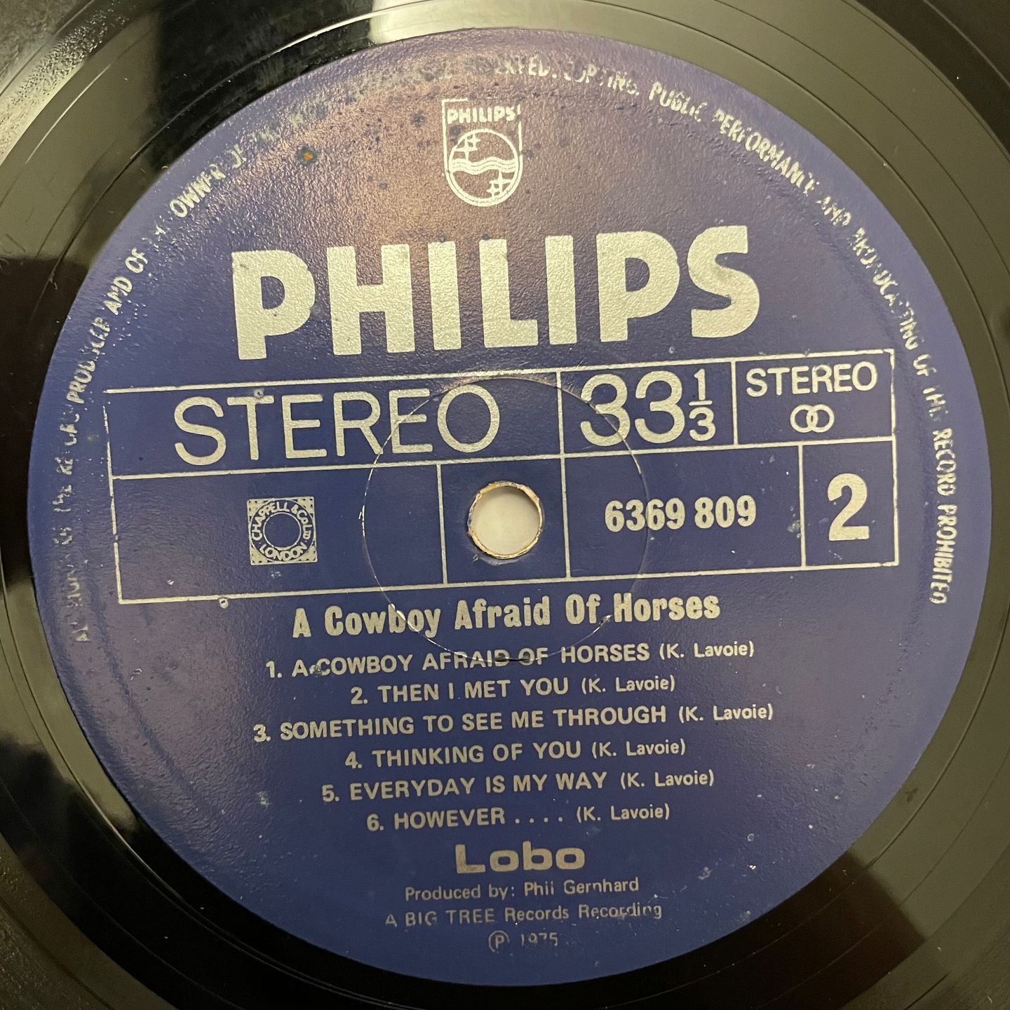 Lobo - A Cowboy Afraid Of Horses | Philips (6369 809) - 4