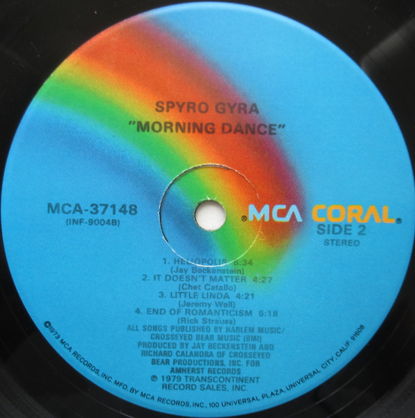 Spyro Gyra - Morning Dance | MCA Records (MCA-37148) - 4 Spyro Gyra - Morning Dance | MCA Records (MCA-37148) - 4