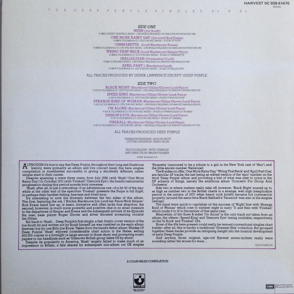 The Deep Purple Singles A's & B's