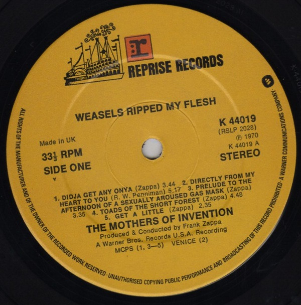 Weasels Ripped My Flesh