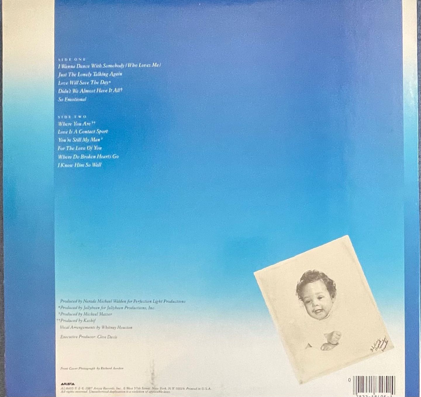 Whitney Houston - Whitney | Arista (AL-8405) - 2 Whitney Houston - Whitney | Arista (AL-8405) - 2