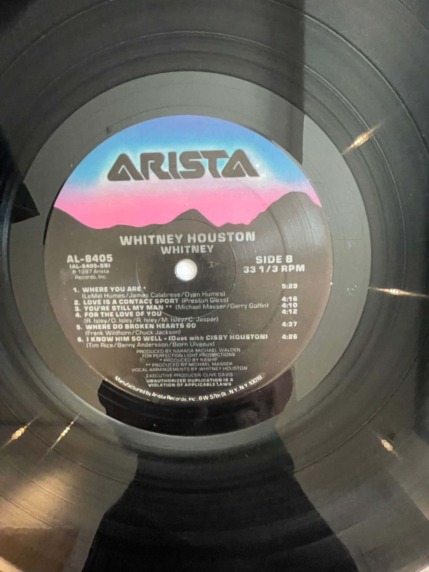Whitney Houston - Whitney | Arista (AL-8405) - 4 Whitney Houston - Whitney | Arista (AL-8405) - 4