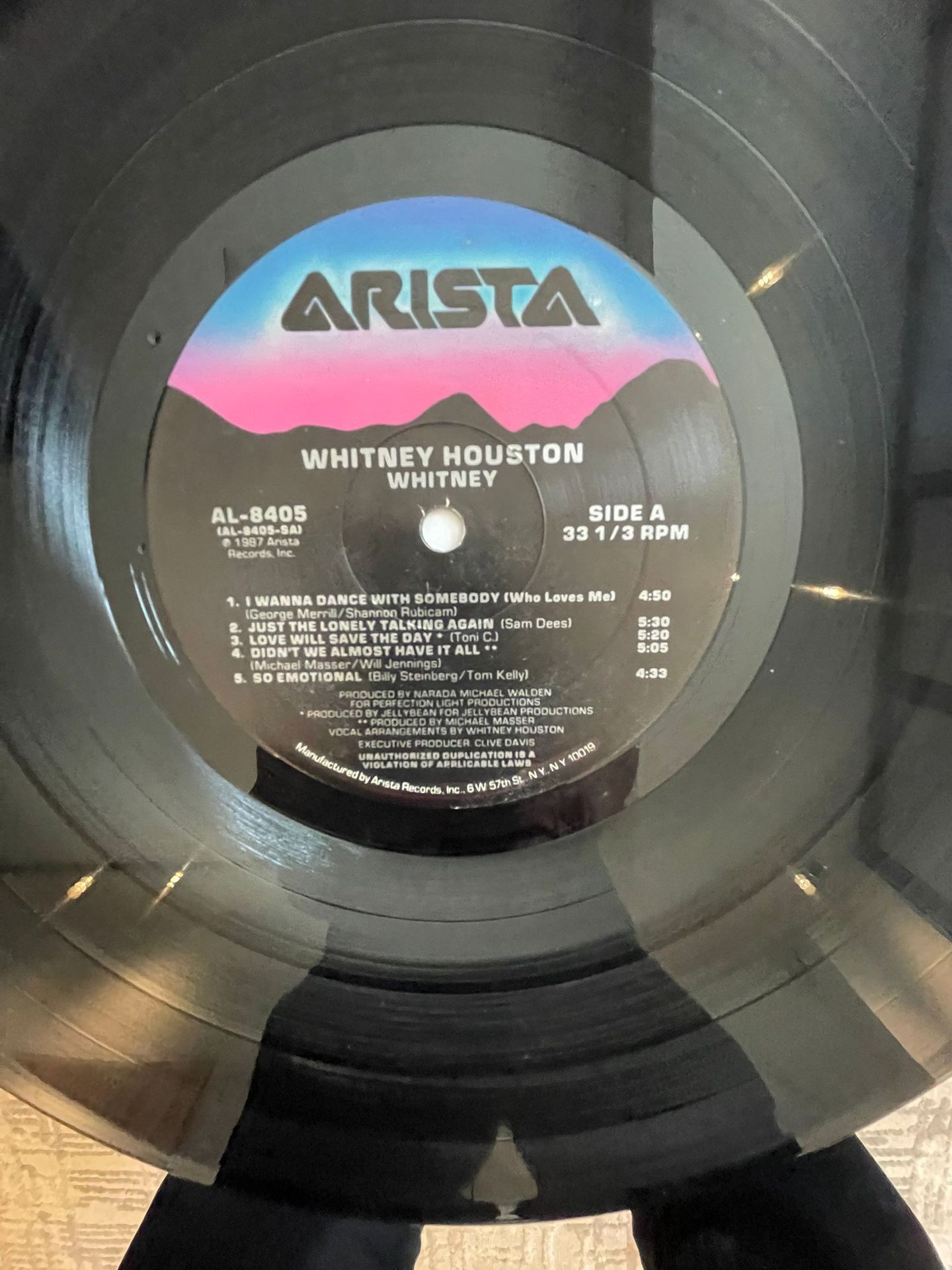 Whitney Houston - Whitney | Arista (AL-8405) - 5 Whitney Houston - Whitney | Arista (AL-8405) - 5