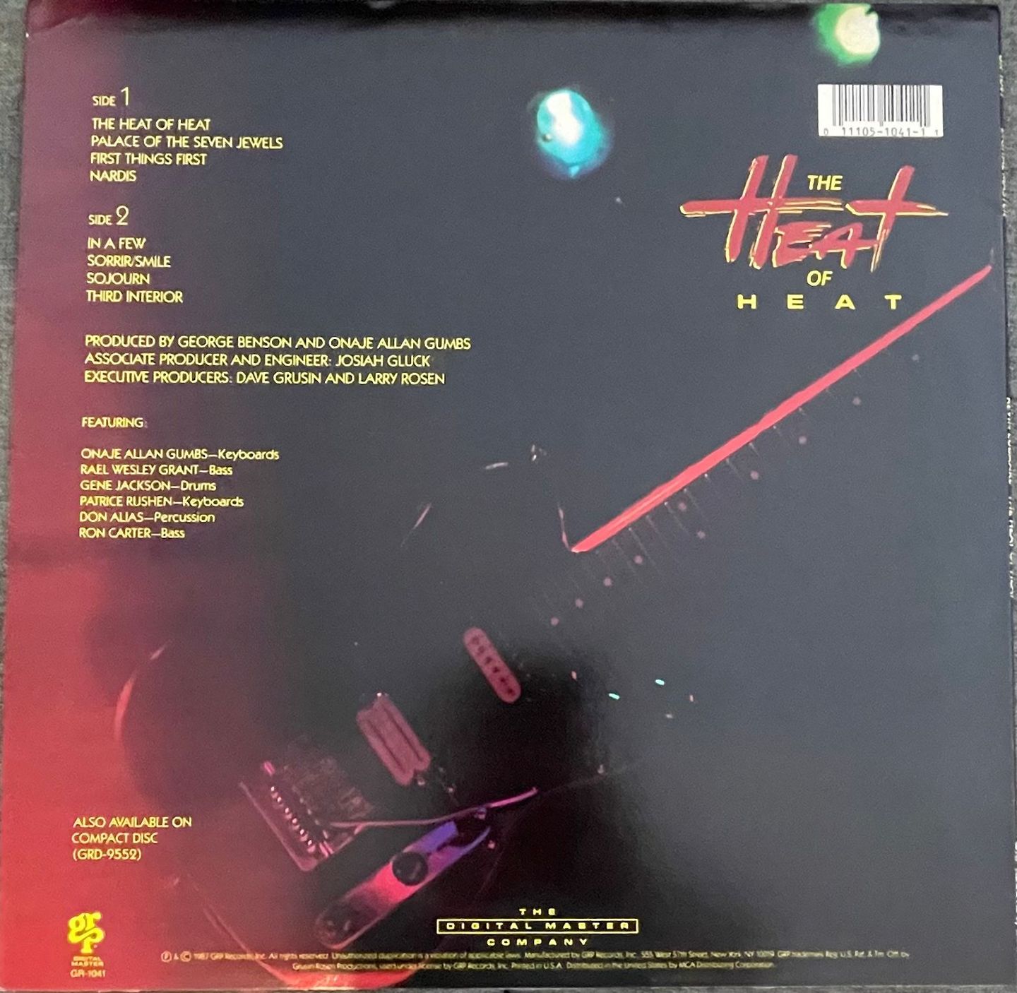 Kevin Eubanks - The Heat Of Heat | GRP (GR 1041) - 2 Kevin Eubanks - The Heat Of Heat | GRP (GR 1041) - 2