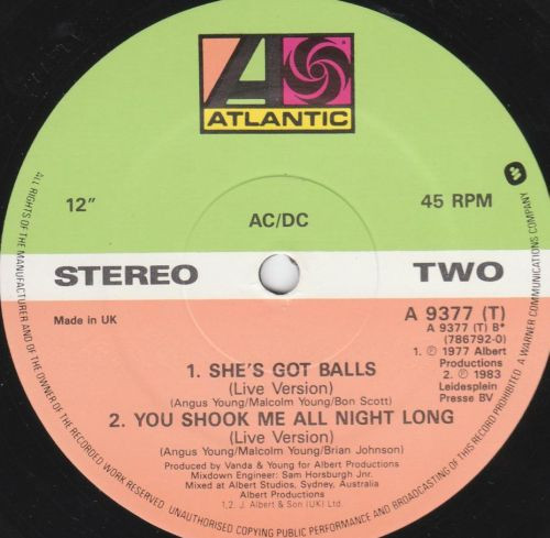 You Shook Me All Night Long