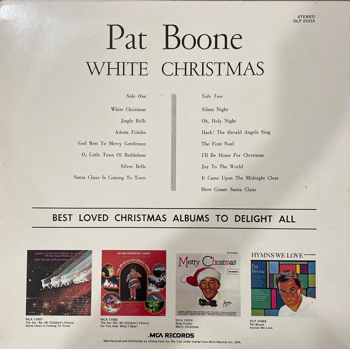 Pat Boone - White Christmas | Dot Records (DLP 25222) - 2