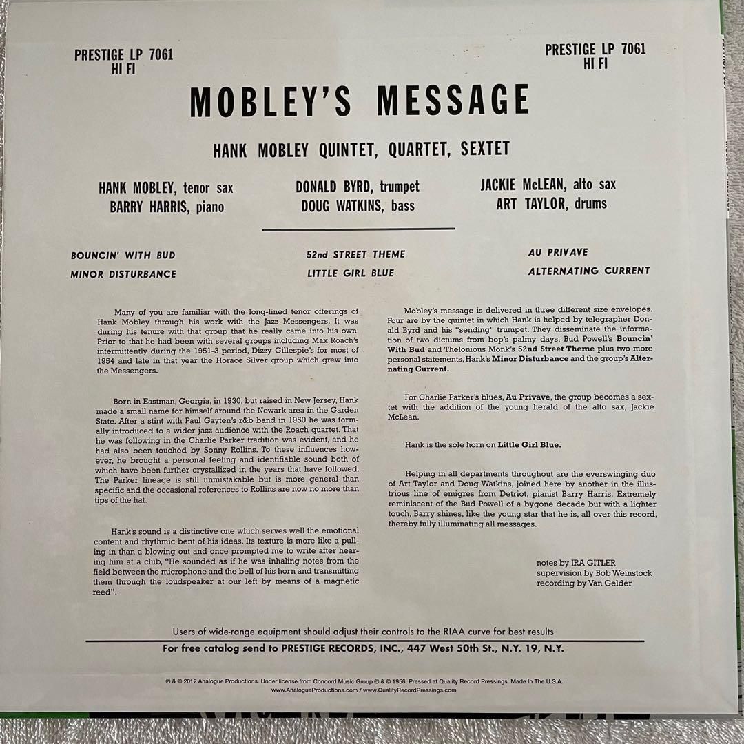 Mobley's Message