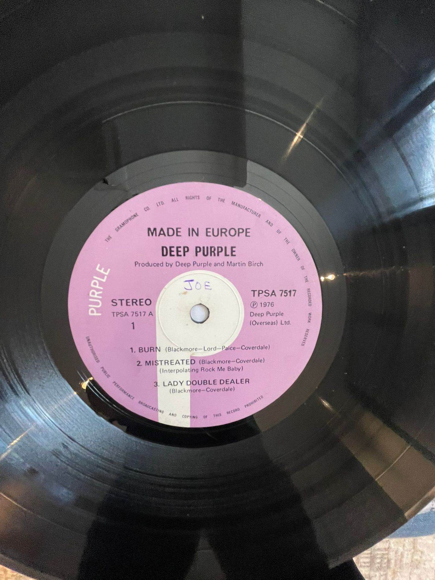 Deep Purple - Made In Europe | Purple Records (TPSA 7517) - 4
