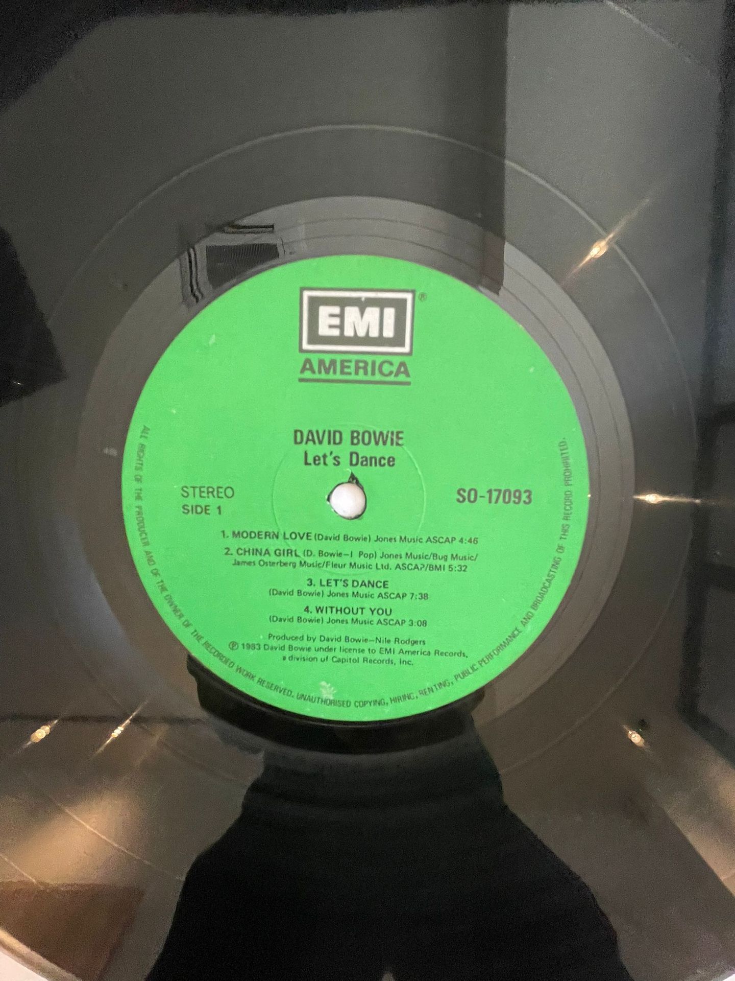 David Bowie - Let's Dance | EMI America (SO-17093) - 5