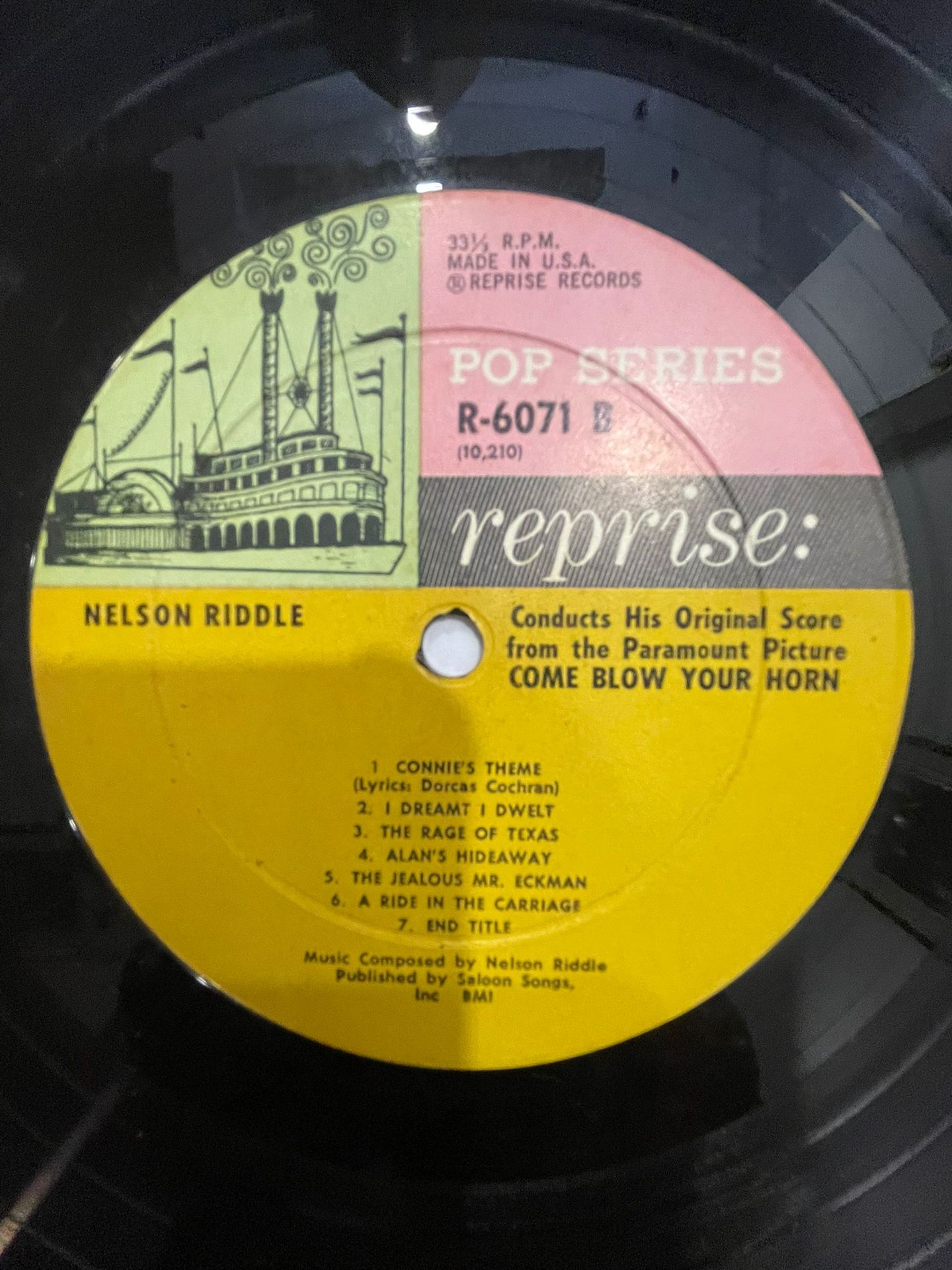 Nelson Riddle - Come Blow Your Horn (Original Score From The Paramount Motion Picture) | Reprise Records (R-6071) - 4 Nelson Riddle - Come Blow Your Horn (Original Score From The Paramount Motion Picture) | Reprise Records (R-6071) - 4