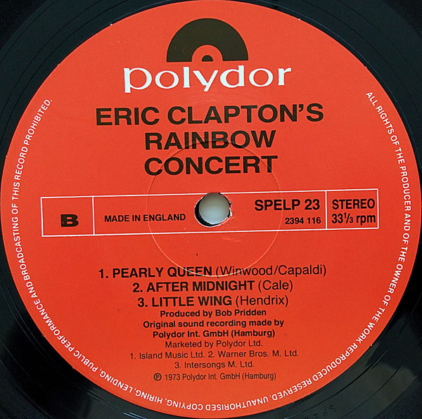 Eric Clapton's Rainbow Concert
