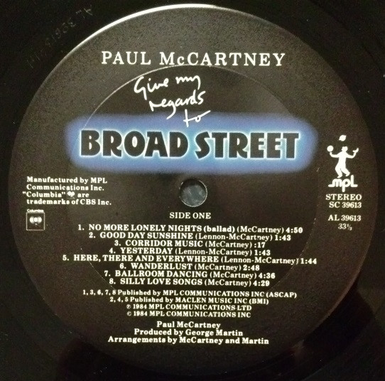 Give My Regards To Broad Street