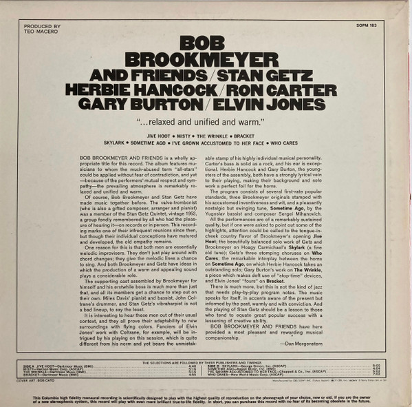 Bob Brookmeyer And Friends