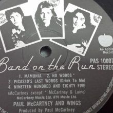 Paul McCartney And Wings - Band On The Run | Apple Records (PAS 10007) - 5