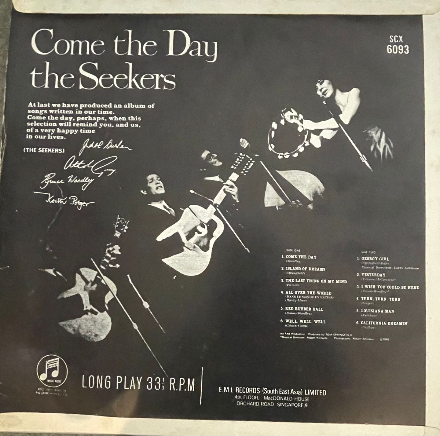The Seekers - Come The Day | Columbia (SCX 6093) - 2 The Seekers - Come The Day | Columbia (SCX 6093) - 2
