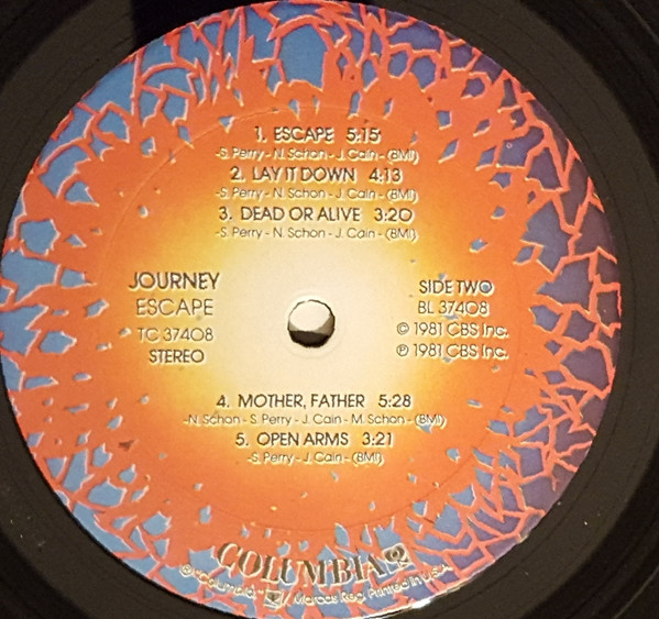 Journey - Escape | Columbia (TC 37408) - 6