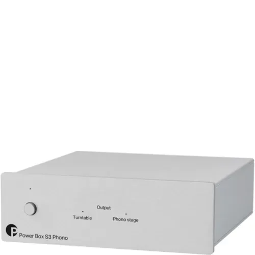 Pro-Ject - Pro-Ject Power Box S3 Phono (Silver, ვერცხლისფერი) - გარე კვების წყარო Pro-Ject - Pro-Ject Power Box S3 Phono (Silver, ვერცხლისფერი) - გარე კვების წყარო