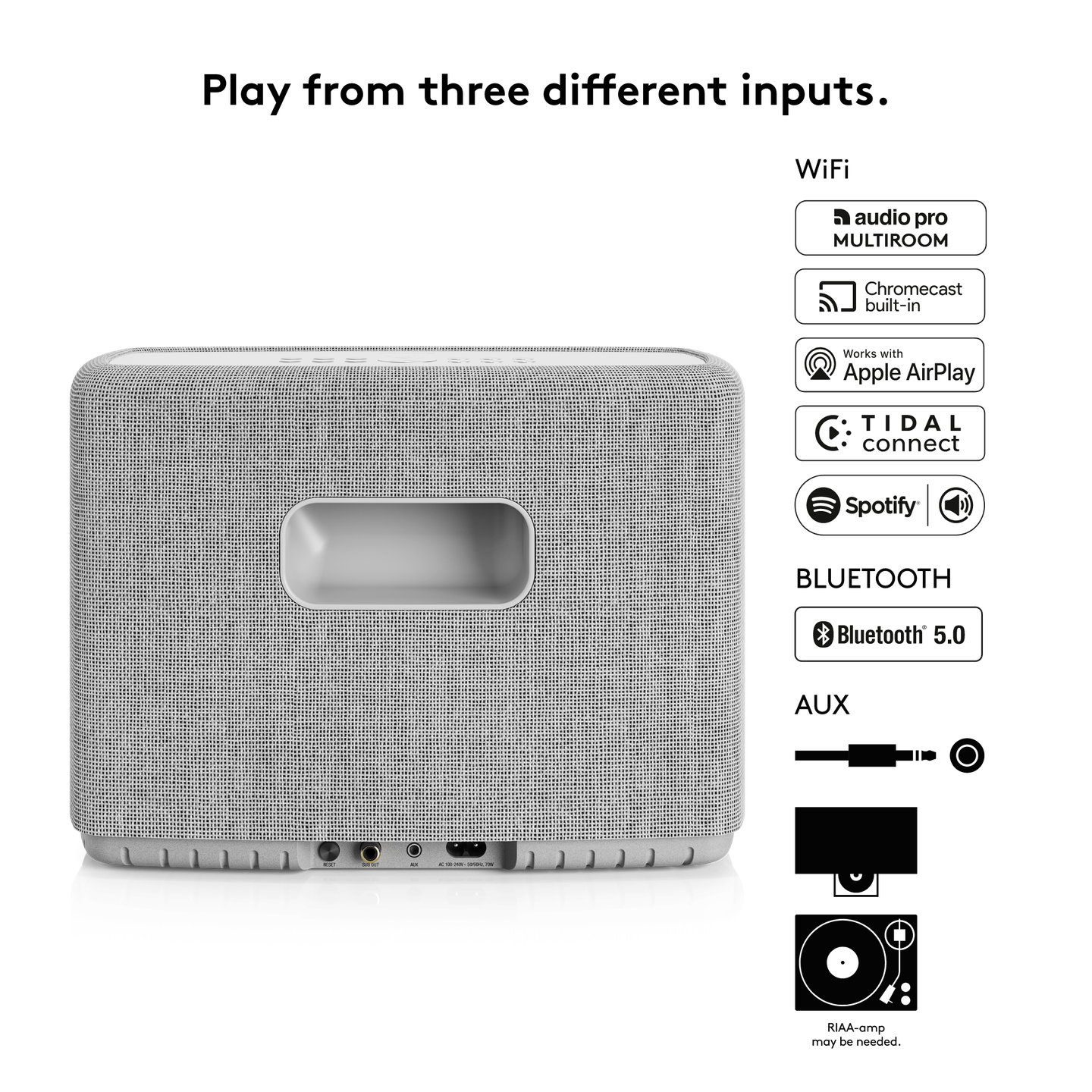 Audio Pro - Audio Pro A15 (Light Gray / ღია ნაცრისფერი) - სპიკერი - 28