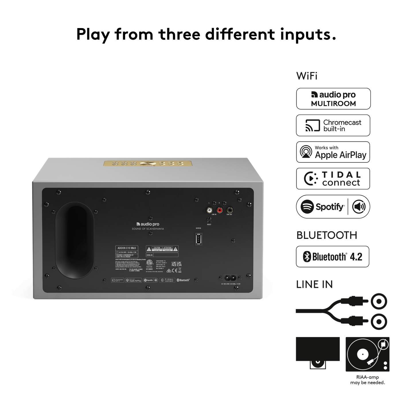 Audio Pro - Audio Pro Addon C10 MKII (Gray, ნაცრისფერი) - სპიკერი - 9