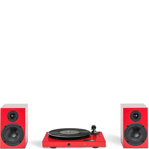 Pro-Ject - Pro-Ject Juke Box E1 HiFi Set (Red, წითელი) - ფირსაკრავი + სპიკერები - სეტი - main