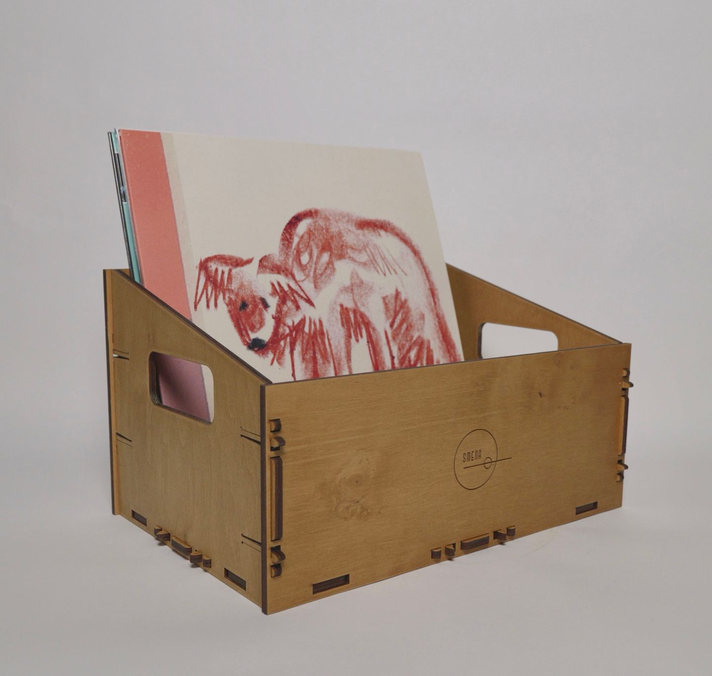 Smena - Smena Vinyl Box (Oak / მუხა) - ფირფიტების ყუთი - 2 Smena - Smena Vinyl Box (Oak / მუხა) - ფირფიტების ყუთი - 2