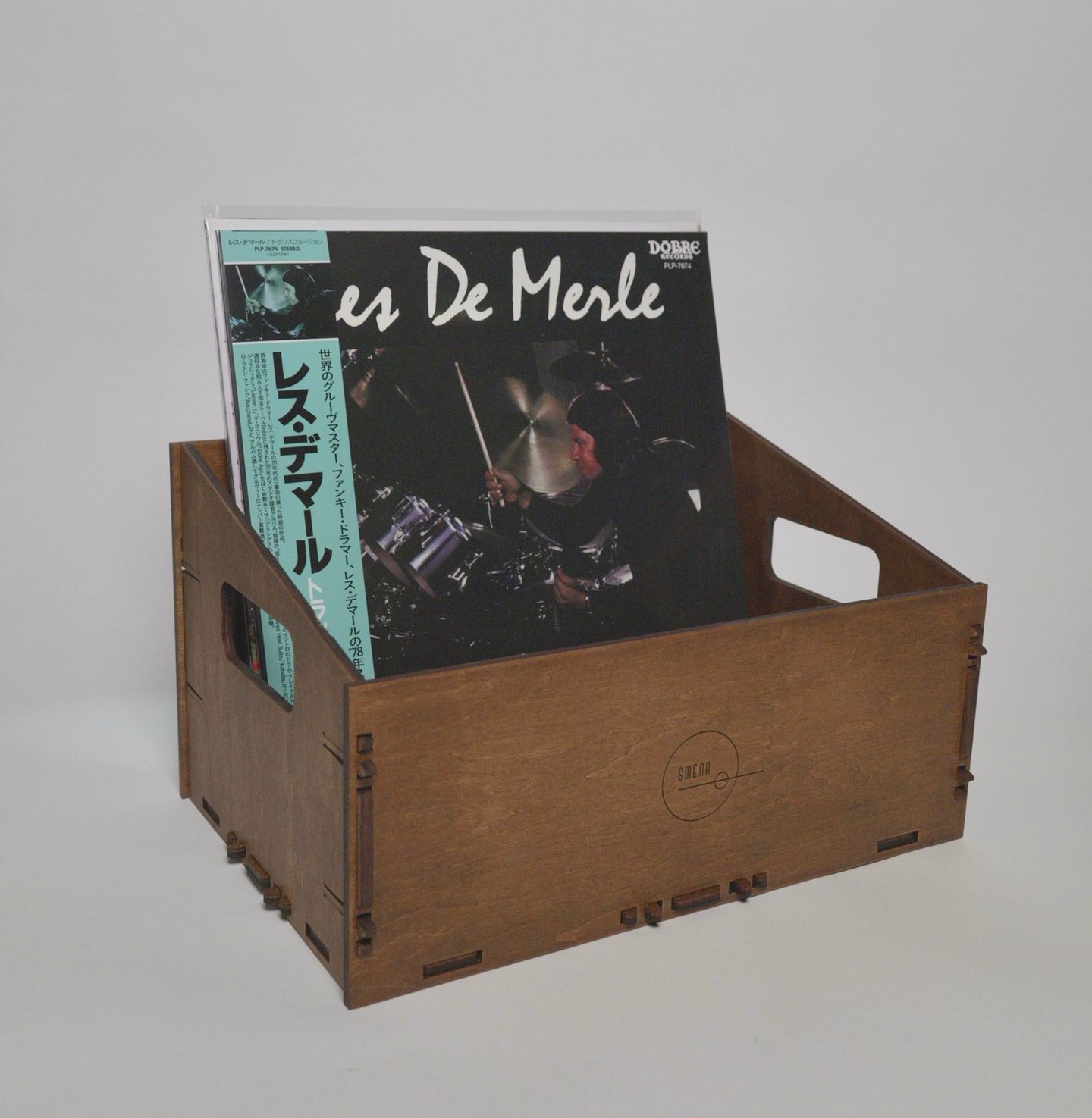 Smena - Smena Vinyl Box (Walnut / კაკალი) - ფირფიტების ყუთი - 2 Smena - Smena Vinyl Box (Walnut / კაკალი) - ფირფიტების ყუთი - 2