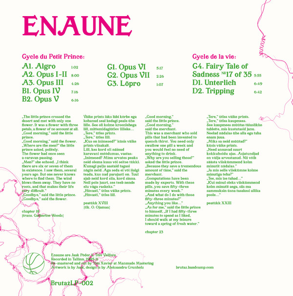 Enaune - Cycle du Petit Prince de Saint​-​Exupéry | Brutaż (BrutażLP-002) - 2