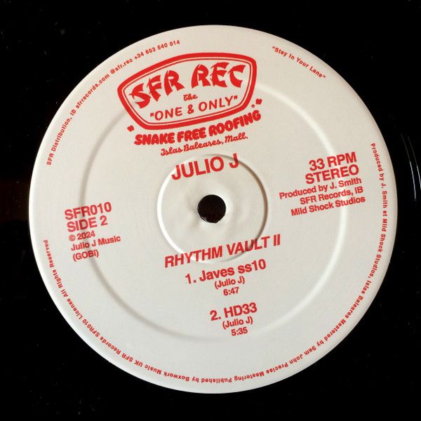 Julio J - Rhythm Vault II | Snake Free Roofing (SFR010) - 2