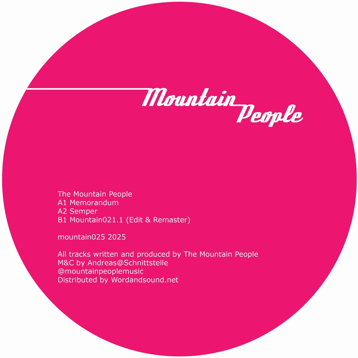 The Mountain People - Memorandum | Mountain People (mountain025)