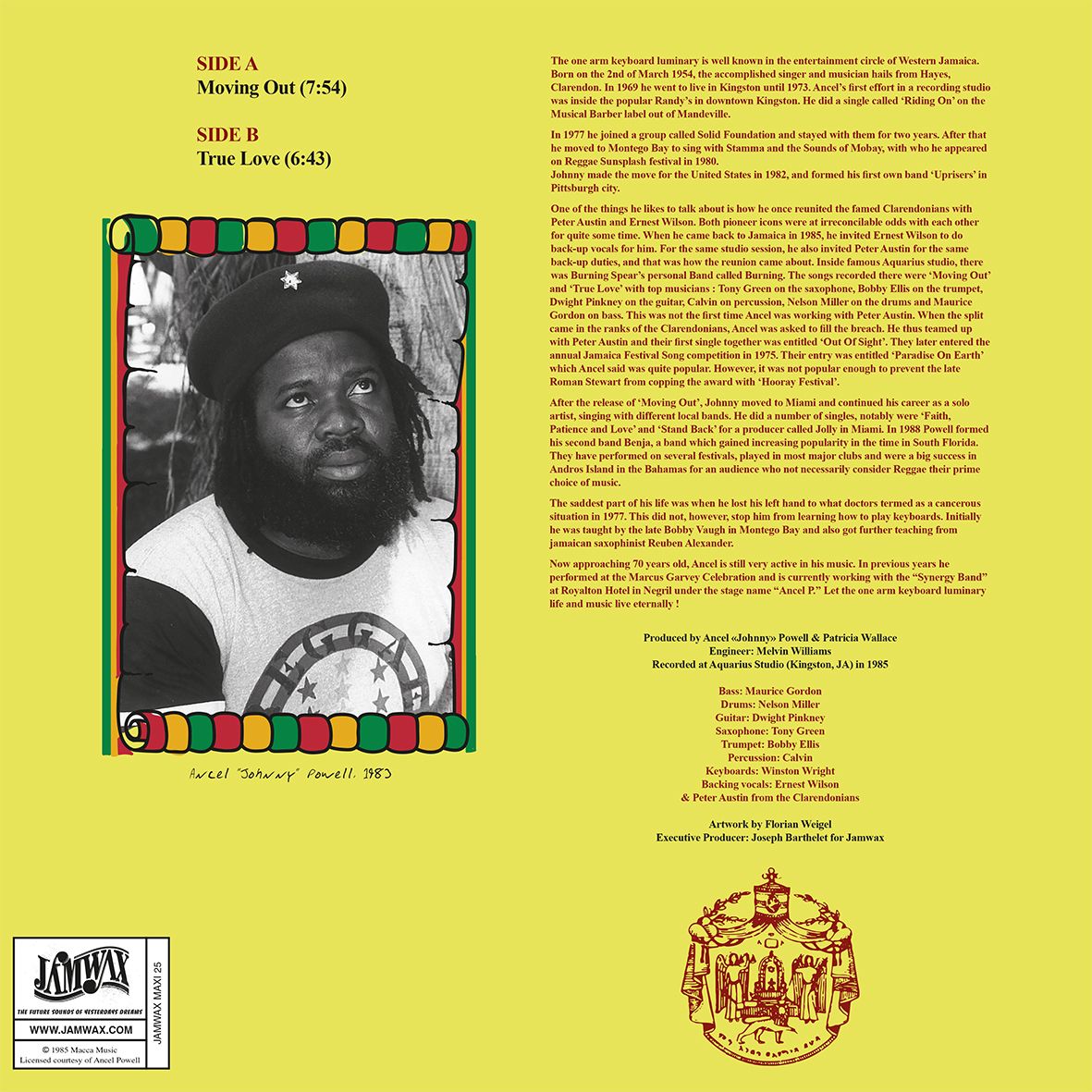 Johnny Powell - Moving Out | Jamwax (JAMWAXMAXI25) - 2 Johnny Powell - Moving Out | Jamwax (JAMWAXMAXI25) - 2