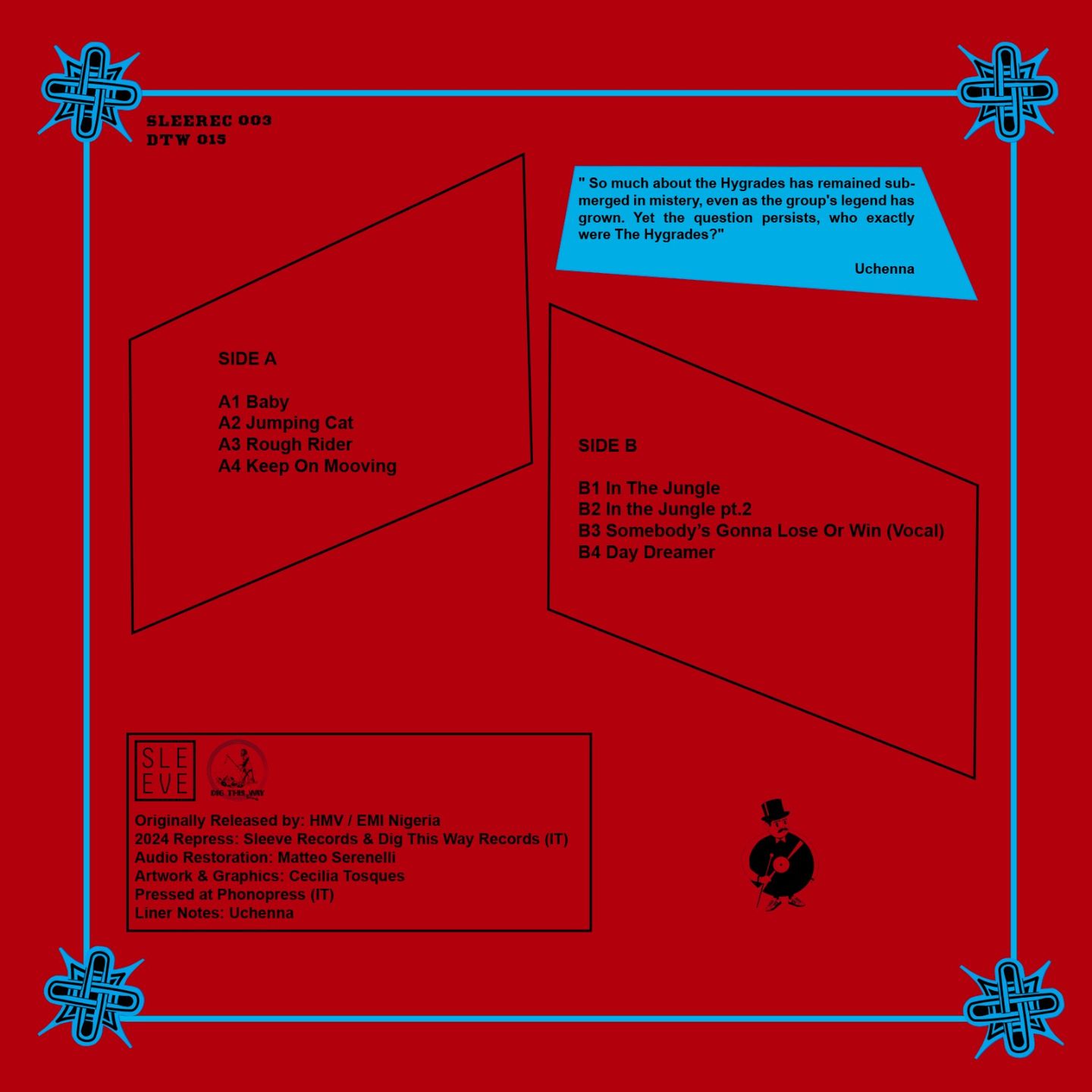 The Hygrades - The Hygrades | Sleeve Records & Dig This Way (SLEEREC003DTW015) - 2 The Hygrades - The Hygrades | Sleeve Records & Dig This Way (SLEEREC003DTW015) - 2