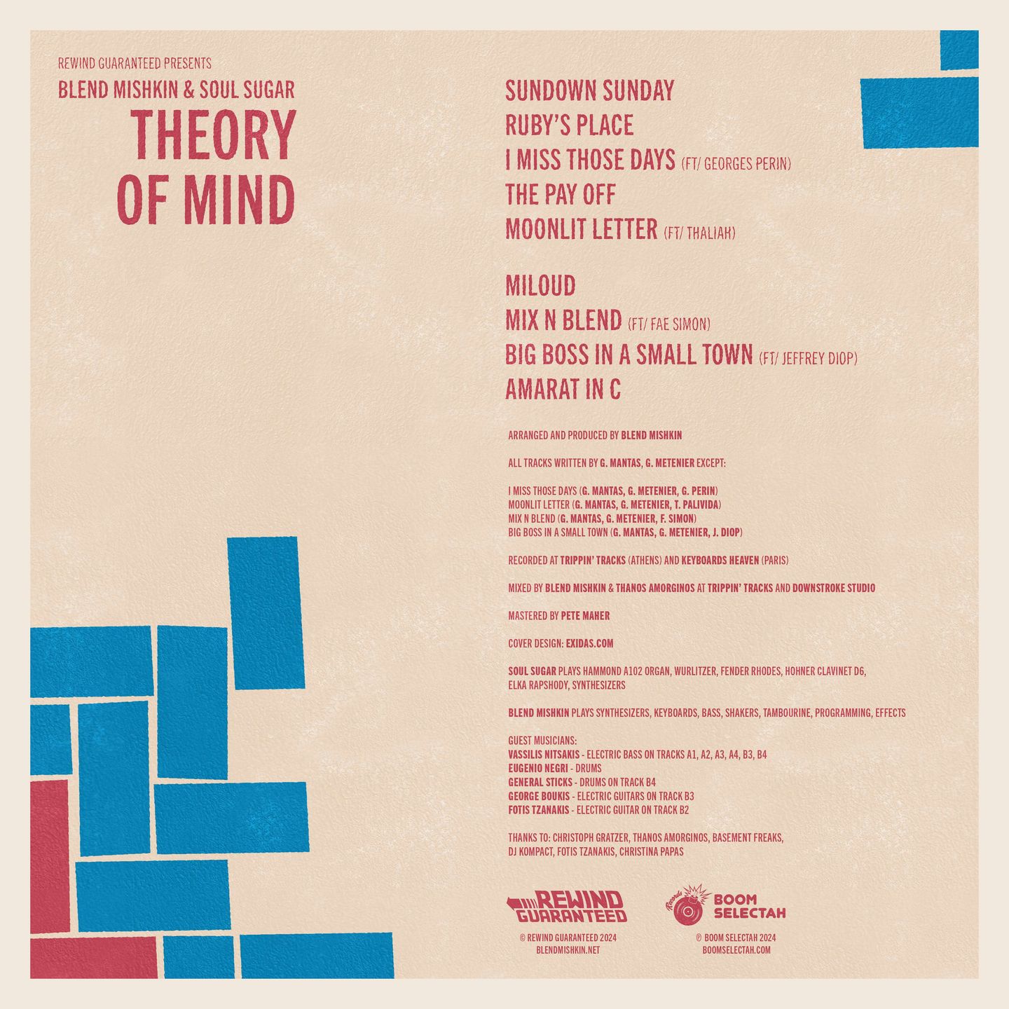 Blend Mishkin & Soul Sugar - Theory Of Mind | Boom Selectah Records (BOOMREW003) - 2 Blend Mishkin & Soul Sugar - Theory Of Mind | Boom Selectah Records (BOOMREW003) - 2