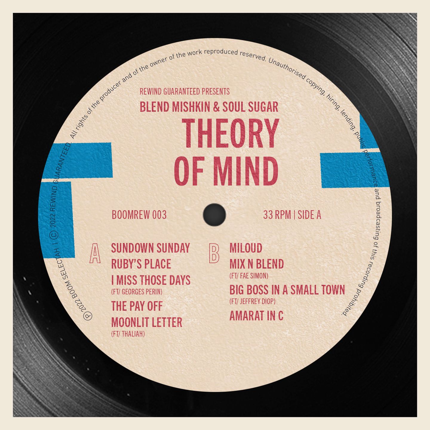 Blend Mishkin & Soul Sugar - Theory Of Mind | Boom Selectah Records (BOOMREW003) - 3 Blend Mishkin & Soul Sugar - Theory Of Mind | Boom Selectah Records (BOOMREW003) - 3