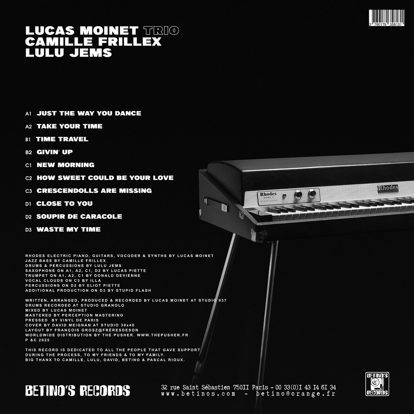 Lucas Moinet Trio - Time Travel | Betino's Records (BR08) - 2 Lucas Moinet Trio - Time Travel | Betino's Records (BR08) - 2