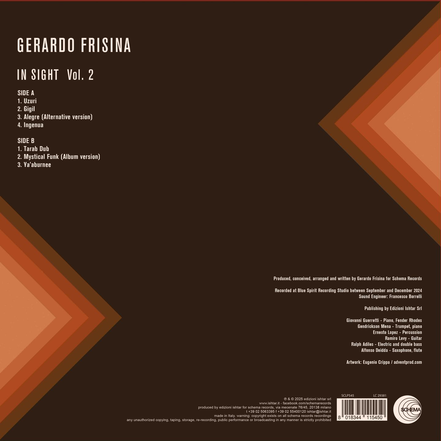 Gerardo Frisina - In Sight Vol.2 | Schema Records (SCLP545) - 2