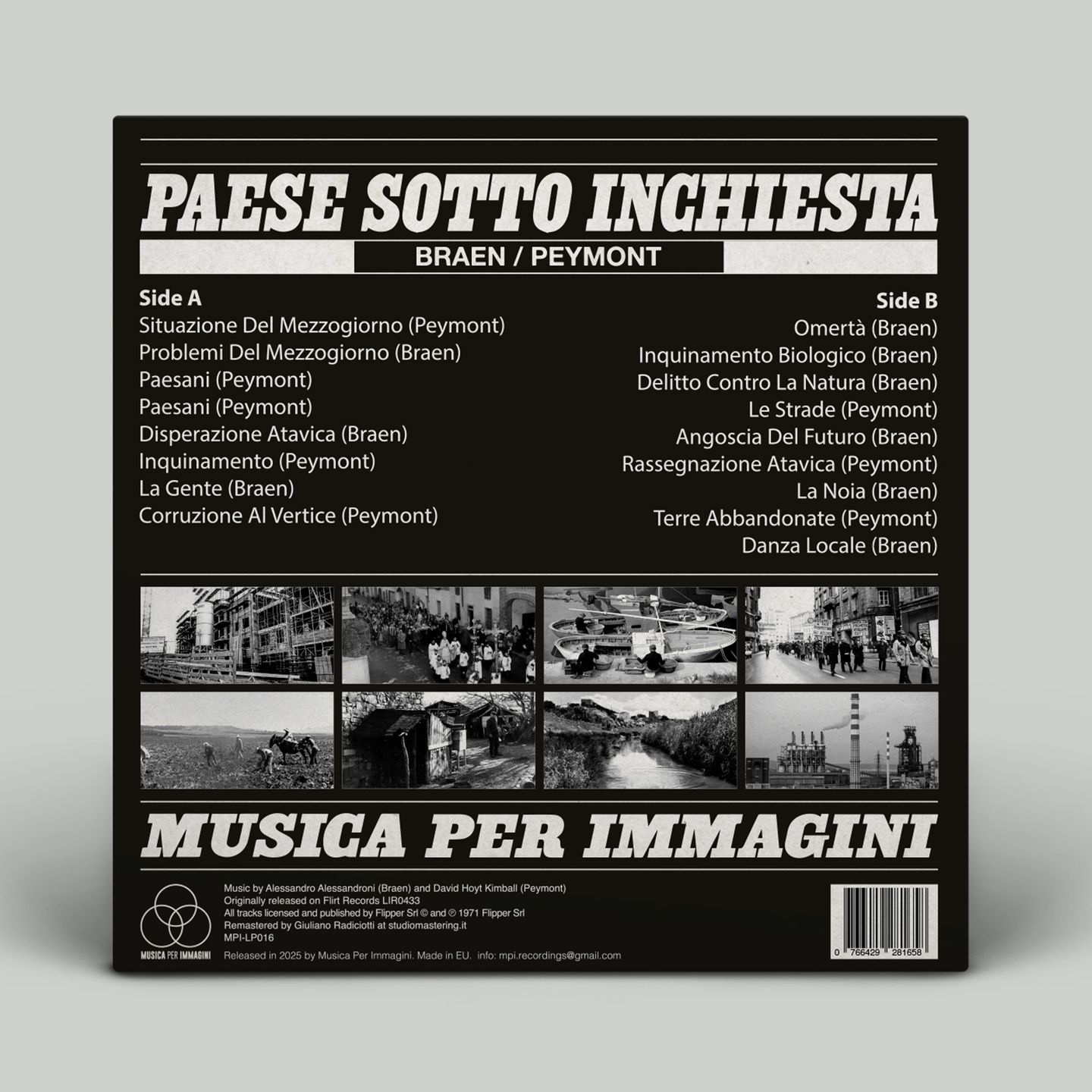 Braen & Peymont - Paese Sotto Inchiesta | Musica Per Immagini (MPI-LP016) - 6 Braen & Peymont - Paese Sotto Inchiesta | Musica Per Immagini (MPI-LP016) - 6