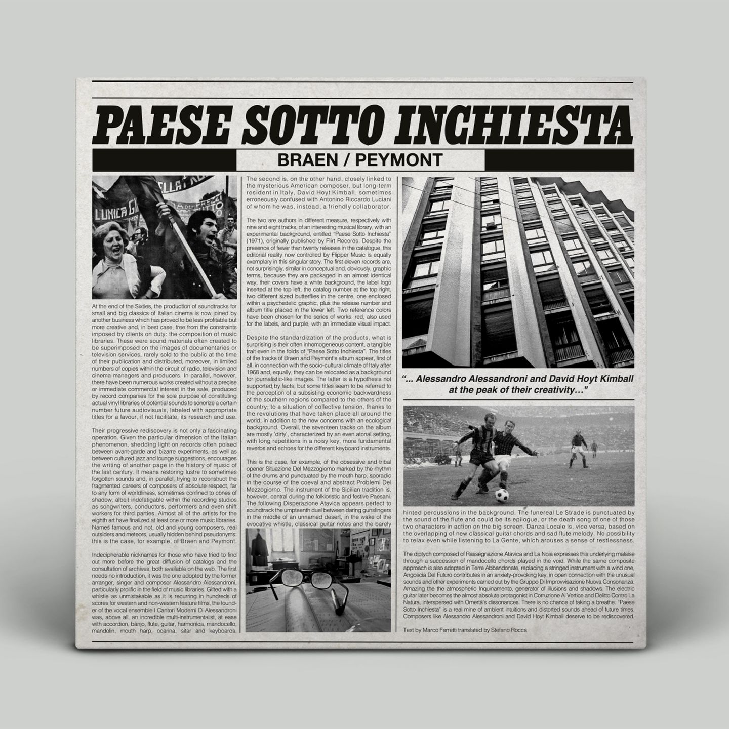 Braen & Peymont - Paese Sotto Inchiesta | Musica Per Immagini (MPI-LP016) - 5 Braen & Peymont - Paese Sotto Inchiesta | Musica Per Immagini (MPI-LP016) - 5