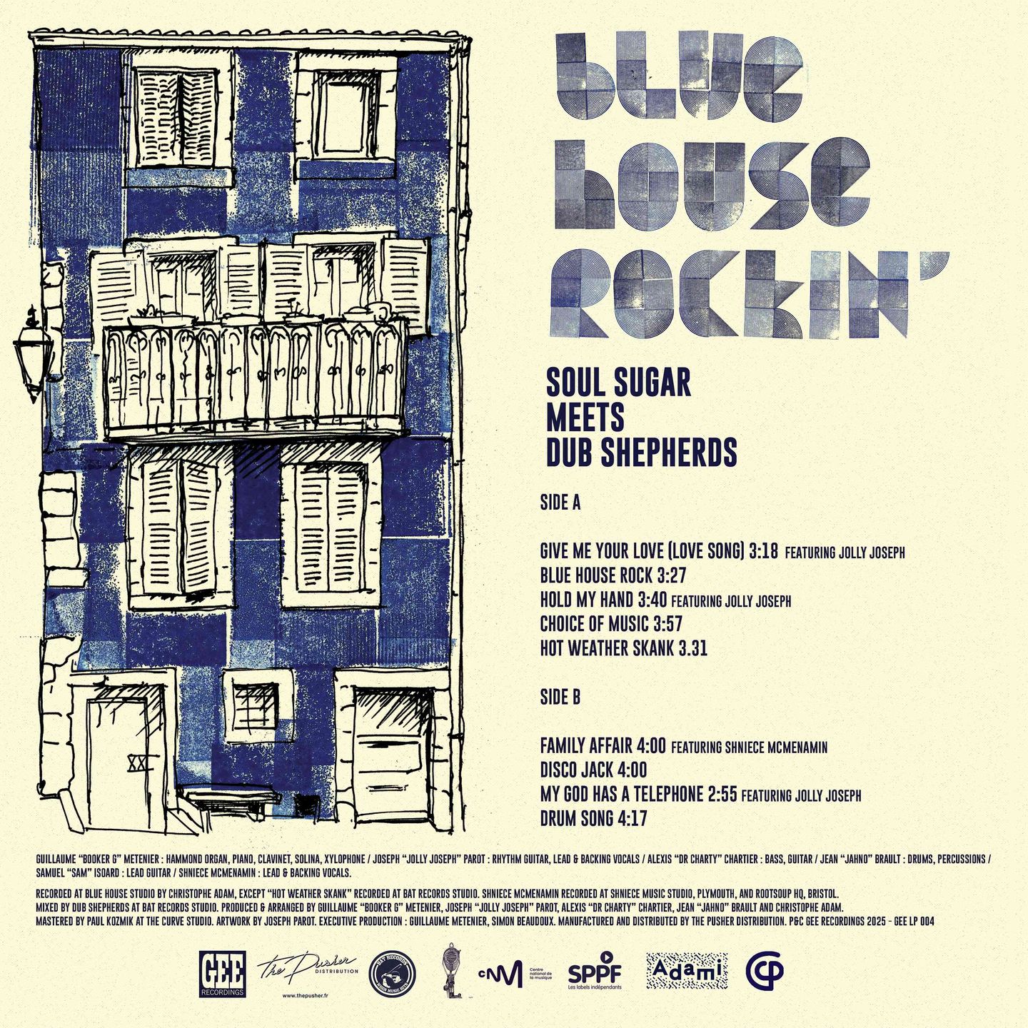 Soul Sugar meets Dub Shepherds - Blue House Rockin' | Gee Recordings (GEELP004) - 2 Soul Sugar meets Dub Shepherds - Blue House Rockin' | Gee Recordings (GEELP004) - 2