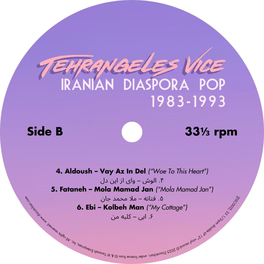 Various Artists - Tehrangeles Vice (Iranian Diaspora Pop 1983-1993) | Discotchari (DSC002) - 6 Various Artists - Tehrangeles Vice (Iranian Diaspora Pop 1983-1993) | Discotchari (DSC002) - 6