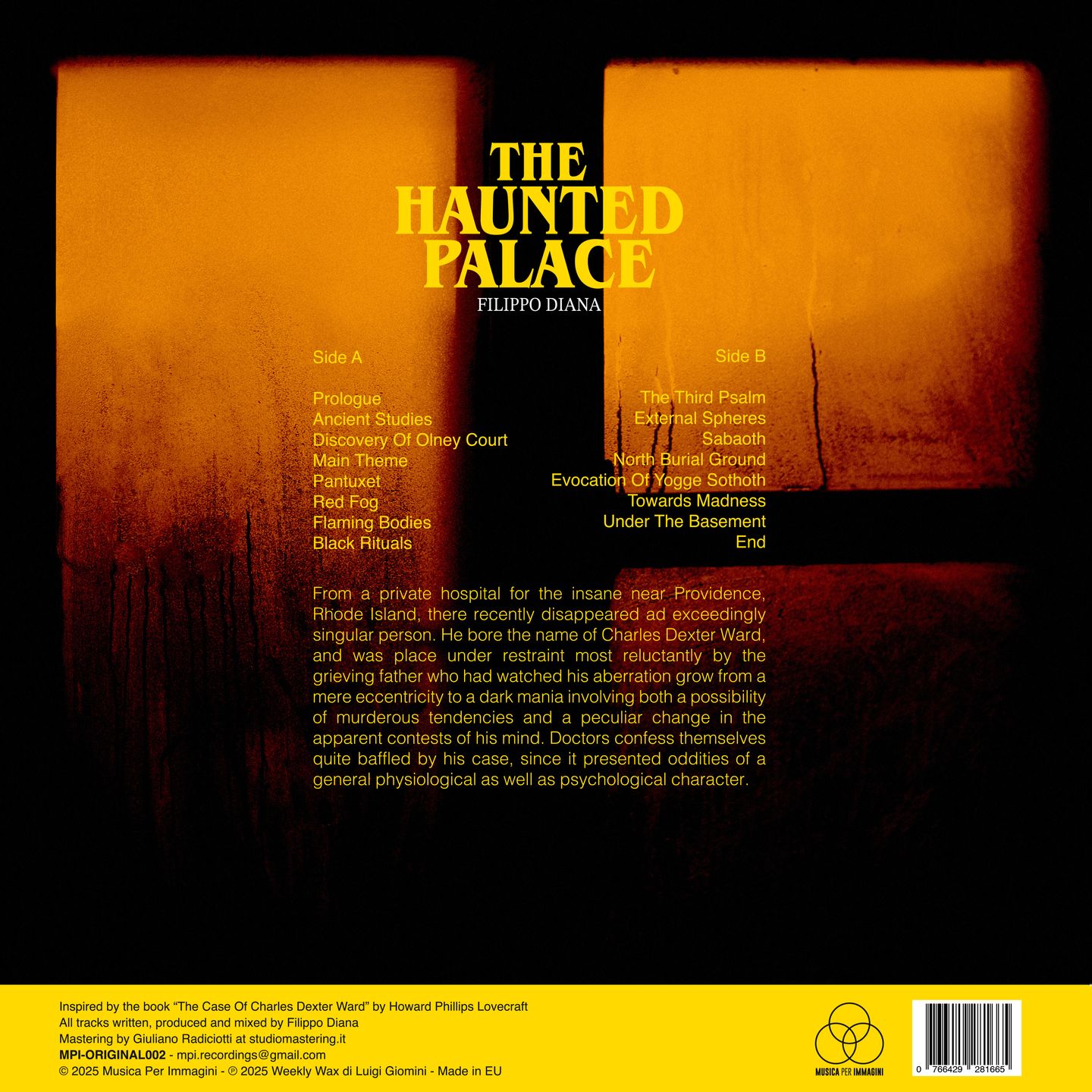 Filippo Diana - The Haunted Palace | Musica Per Immagini (MPI-ORIGINAL002) - 2 Filippo Diana - The Haunted Palace | Musica Per Immagini (MPI-ORIGINAL002) - 2