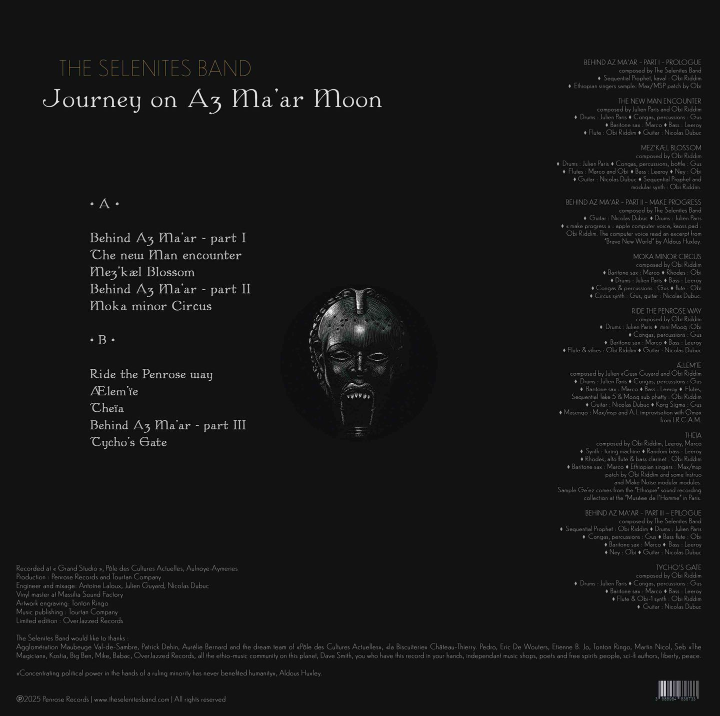 The Selenites Band - Journey On Az Ma'ar Moon | Penrose Records (TSB06-1) - 3 The Selenites Band - Journey On Az Ma'ar Moon | Penrose Records (TSB06-1) - 3