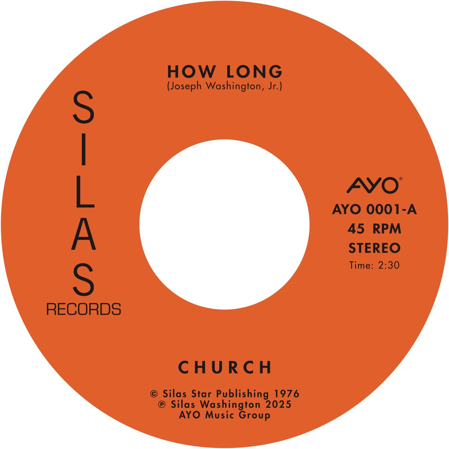 Church - How Long / Da Da Song | AYO Music Group (AYO0001) - main Church - How Long / Da Da Song | AYO Music Group (AYO0001) - main