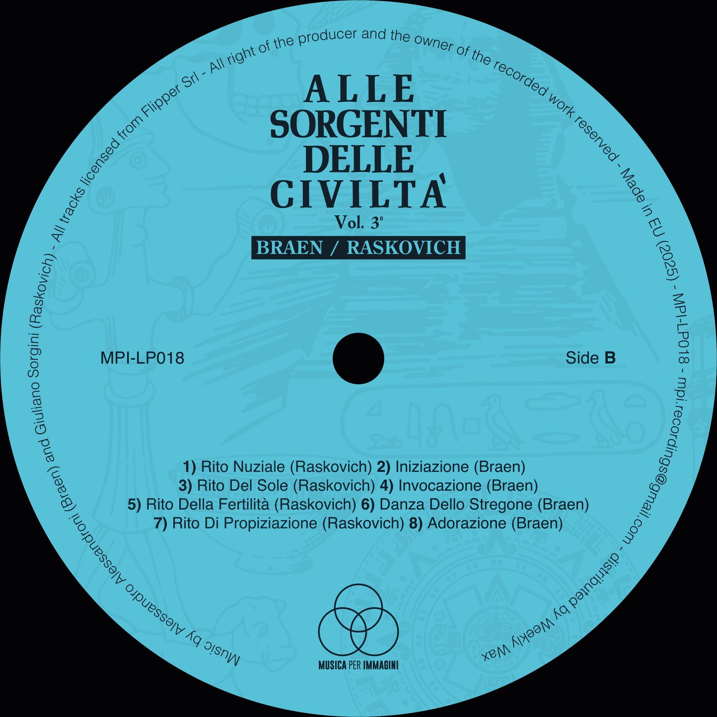 Braen  &  Raskovich - Alle Sorgenti Delle Civiltá Vol. 3 | Musica Per Immagini (MPI-LP018) - 4