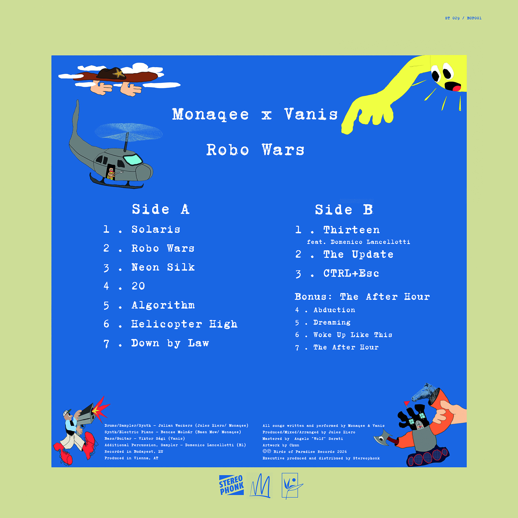Monaqee & Vanis - Robo Wars + Bonus EP | Stereophonk (ST029) - 2