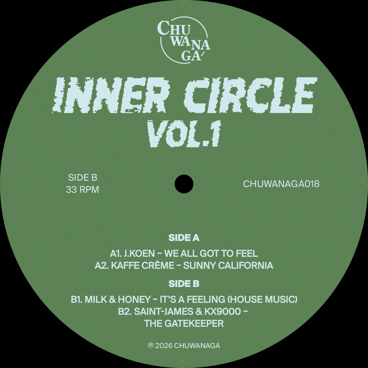 J. Koen  &  Kaffe Crème  &  Milk & Honey  &  Saint-James & KX9000 - Inner Circle Vol. 1 | Chuwanaga (CHUWANAGA018) - 2